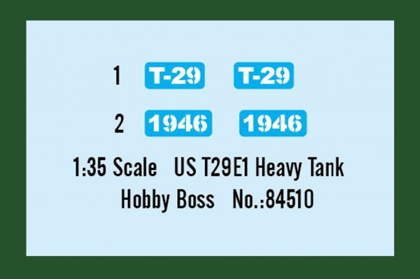 Hobby Boss : US T29E1 Heavy Tank : 1/35 Scale - Image 7