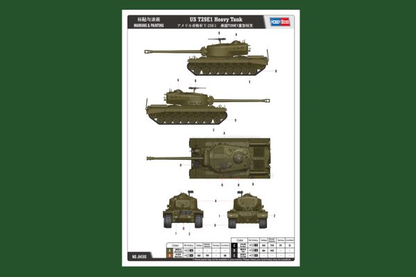 Hobby Boss : US T29E1 Heavy Tank : 1/35 Scale - Image 8