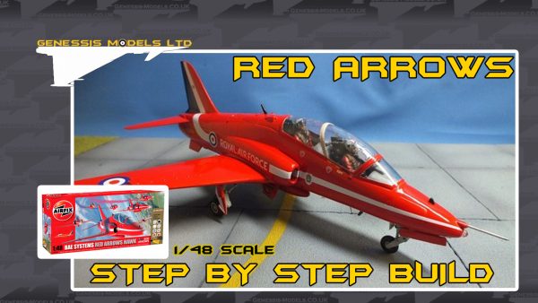 Airfix : BAe Hawk T1 Trainer Red Arrows : 1/48 Scale Model : Basic Step By Step Video Build