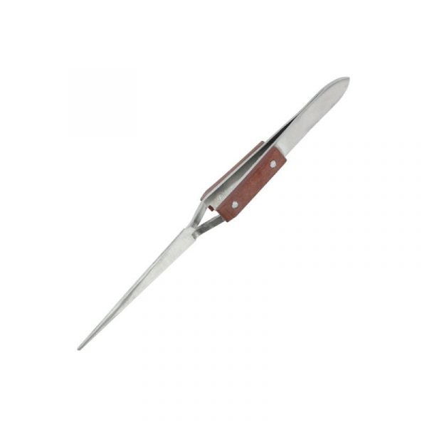 Shesto : Reverse Action Tweezers Straight Tip/Fibre Grip : (160mm)