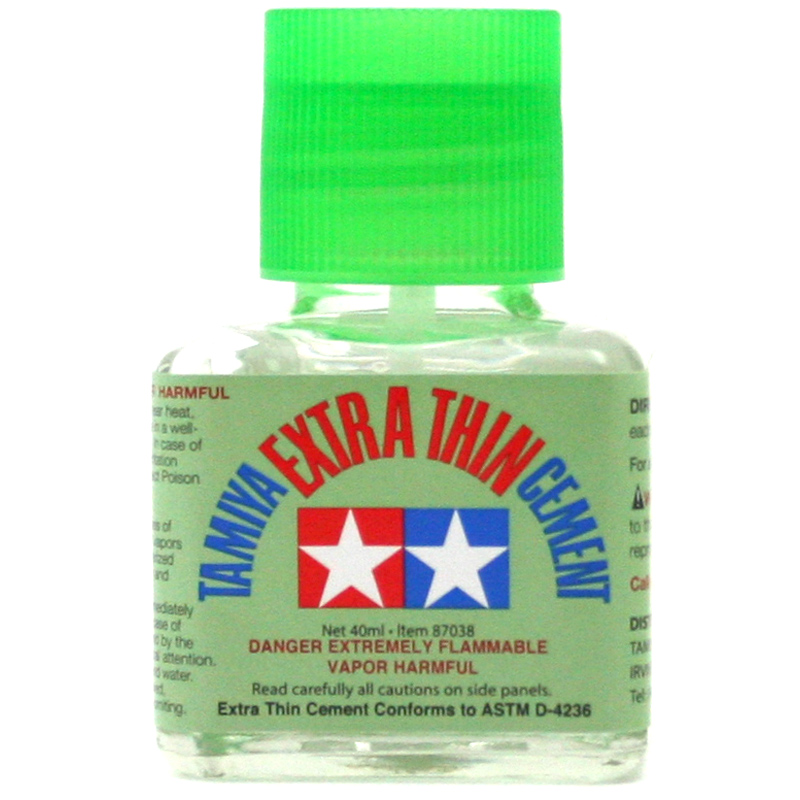 Finishing Materials no.38 Tamiya Extra-Thin Cement (40ml) Item No: 87038