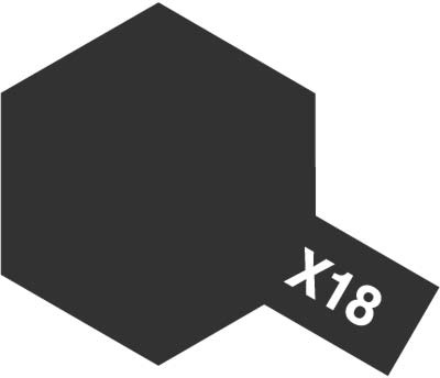Acrylic Mini X-18 Semi gloss black