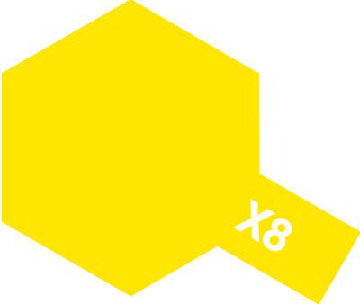 Acrylic Mini X-8 Lemon yellow