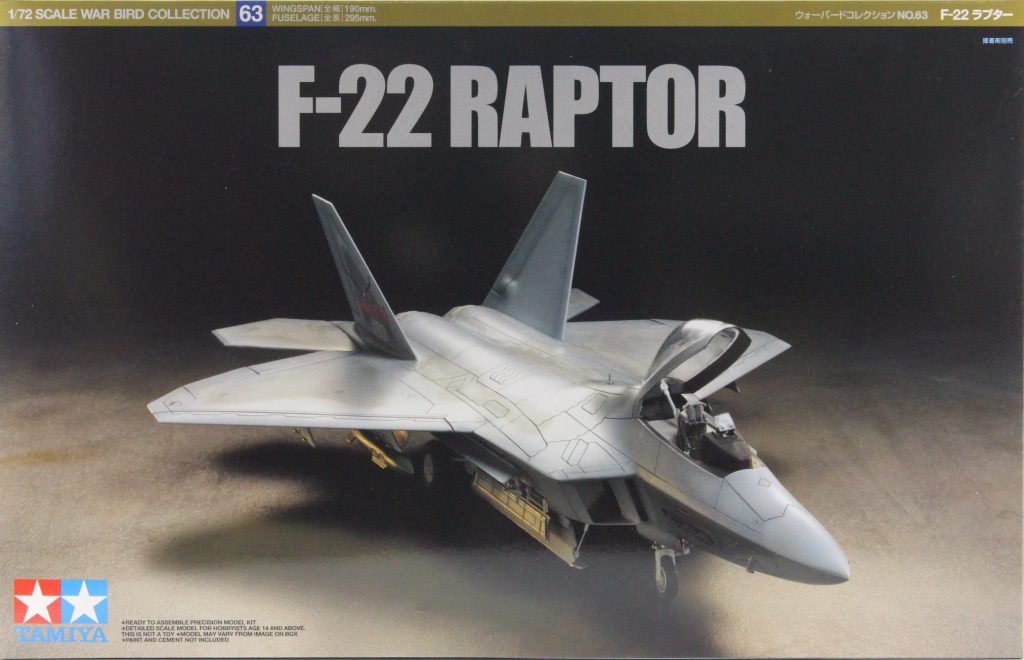 Tamiya : F-22 Raptor : 1/72 Scale