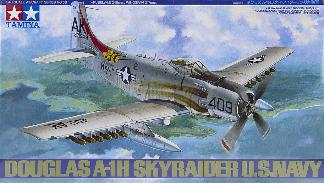 1/48 Aircraft Series No.58 Douglas A-1H Skyraider™ Item No: 61058
