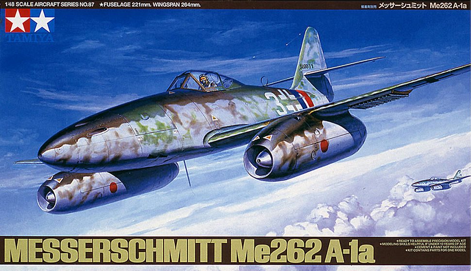 1/48 Aircraft Series no.87 Messerschmitt Me262 A-1a Item No: 61087