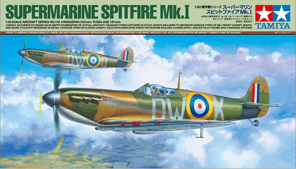 1/48 Aircraft Series No.119 Supermarine Spitfire Mk.I Item No: 61119
