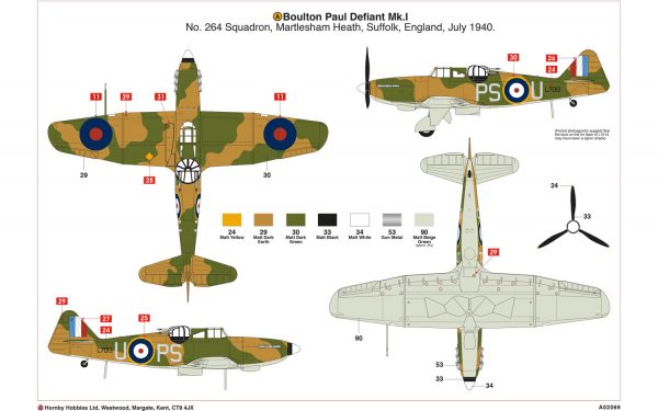 Airfix : Boulton Paul Defiant Mk.I : 1/72 Scale - Image 4