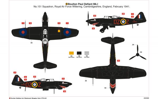 Airfix : Boulton Paul Defiant Mk.I : 1/72 Scale - Image 5