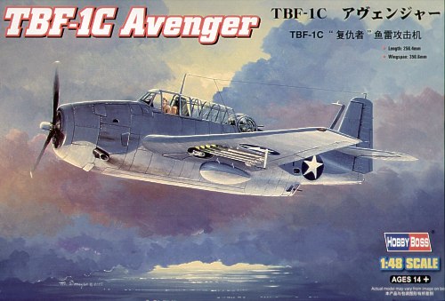 In Box Review : TBF-1C Avenger : Hobby Boss : 1/48 Scale Model