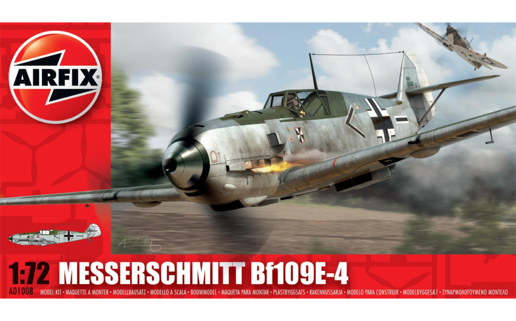Airfix : Messerschmitt Bf 109 E-4 : 1/72 Scale Model : In Box Review