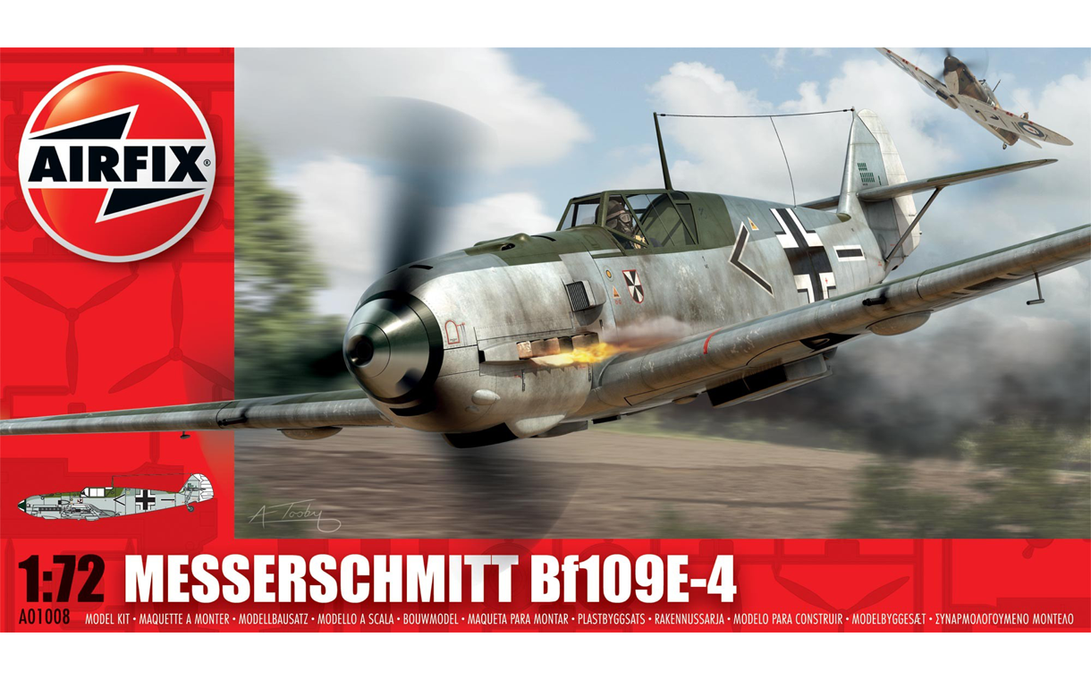 Airfix : Messerschmitt Bf 109 E-4 : 1/72 Scale Model : In Box Review