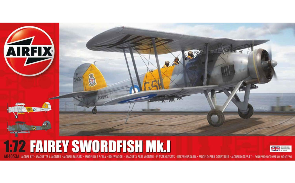 Airfix : Fairey Swordfish Mk.I : 1/72 Scale Model : In Box Review