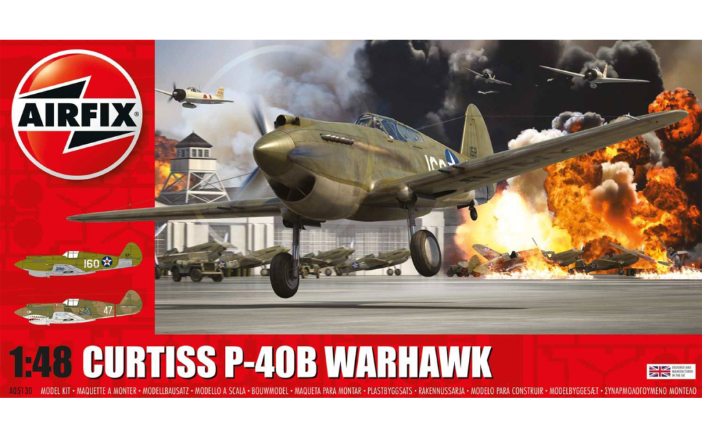 Airfix : Curtiss P-40B Warhawk : 1/48 Scale Model : In Box Review