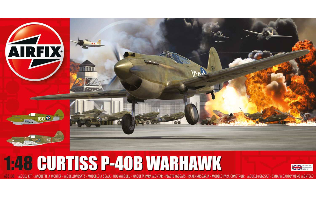 Airfix : Curtiss P-40B Warhawk : 1/48 Scale Model : In Box Review