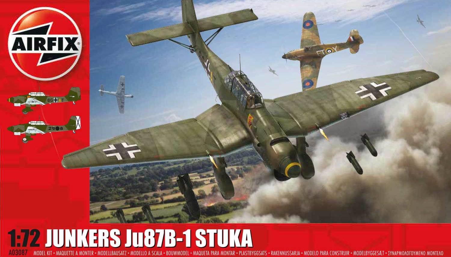Airfix : Junkers Ju 87 B-1 : 1/72 Scale Model : In Box Review