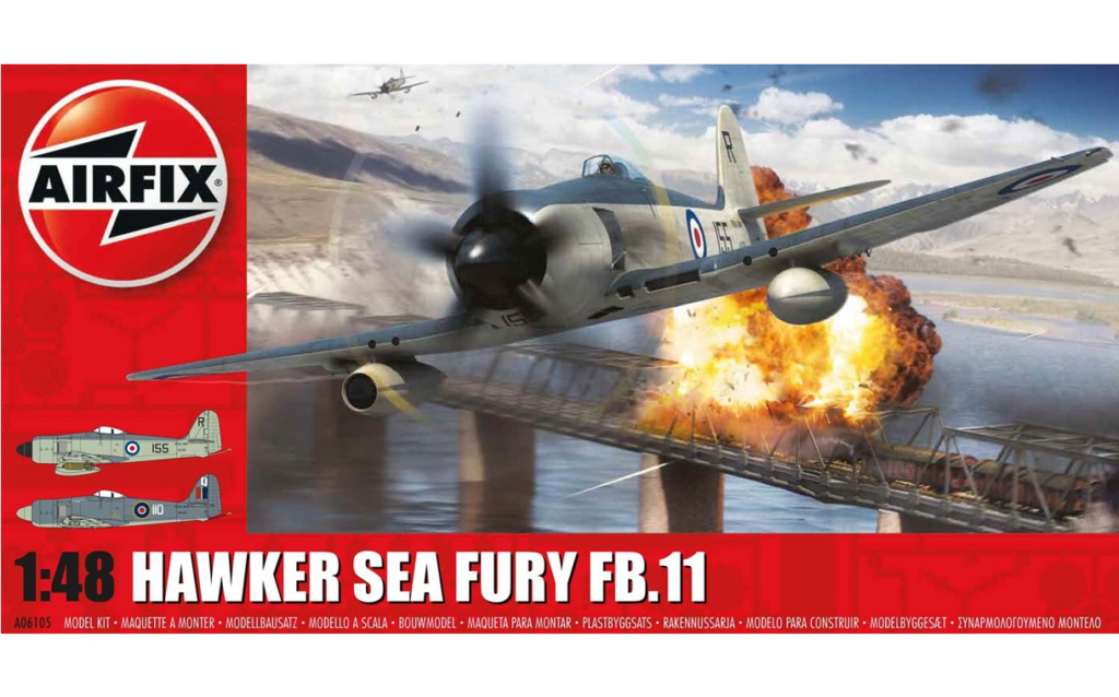 Airfix : Hawker Sea Fury FB.11: 1/48 Scale Model : In Box Review