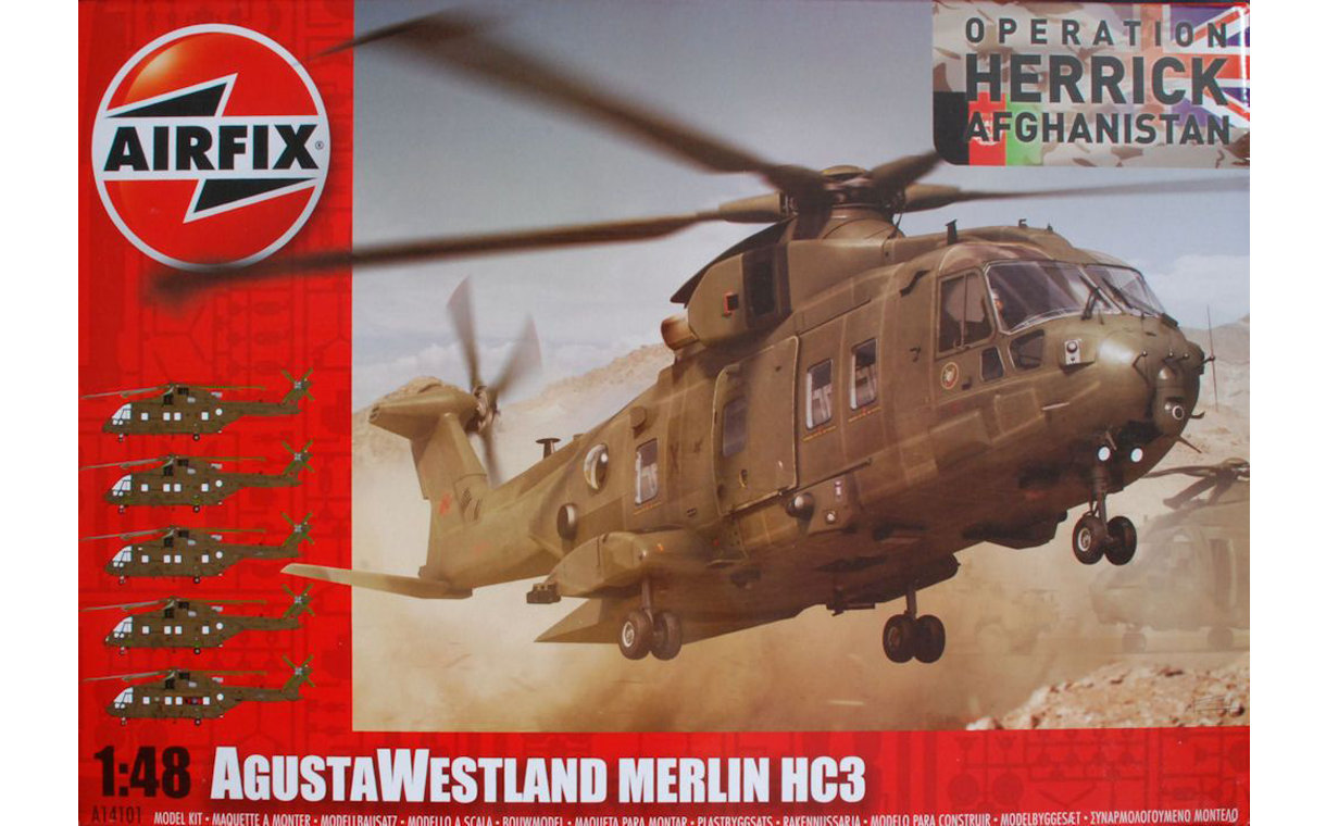 Airfix : Agusta Westland Merlin HC.3 : 1/48 Scale Model : In Box Review