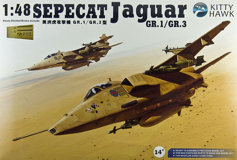 Kitty Hawk: Sepecat Jaguar GR.1/GR.3 : 1/48 Scale Model : In Box Review