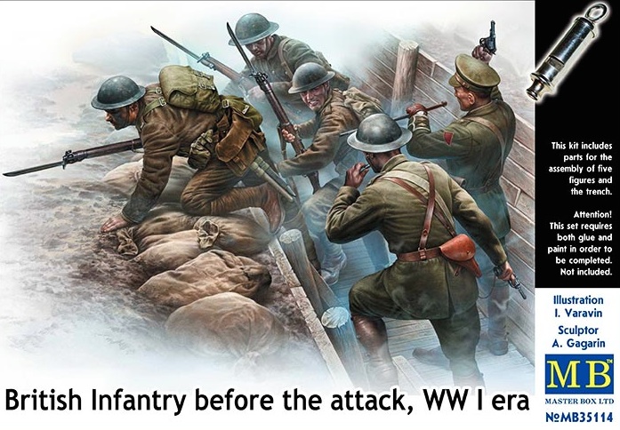 Master Box : British WWI Infantry Before The Attack : 1/35 Scale Model : In Box Review