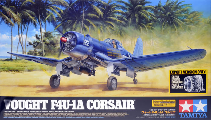 Tamiya : Vought F4U-1A Corsair : 1/32 Scale Model : In Box Review