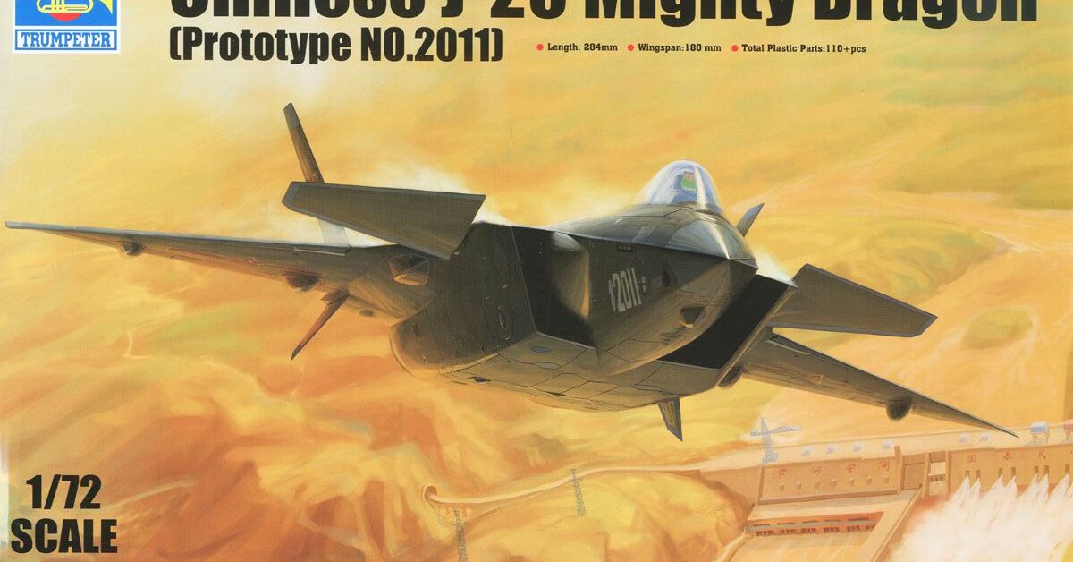 Trumpeter : J-20 Mighty Dragon : 1/72 Scale Model : In Box Review