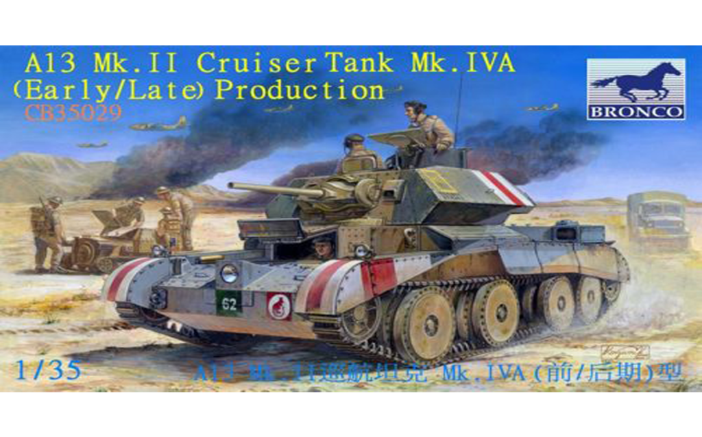 Bronco Models : A13 Mk.II Cruiser Tank : 1/35 Scale Model : In Box Review