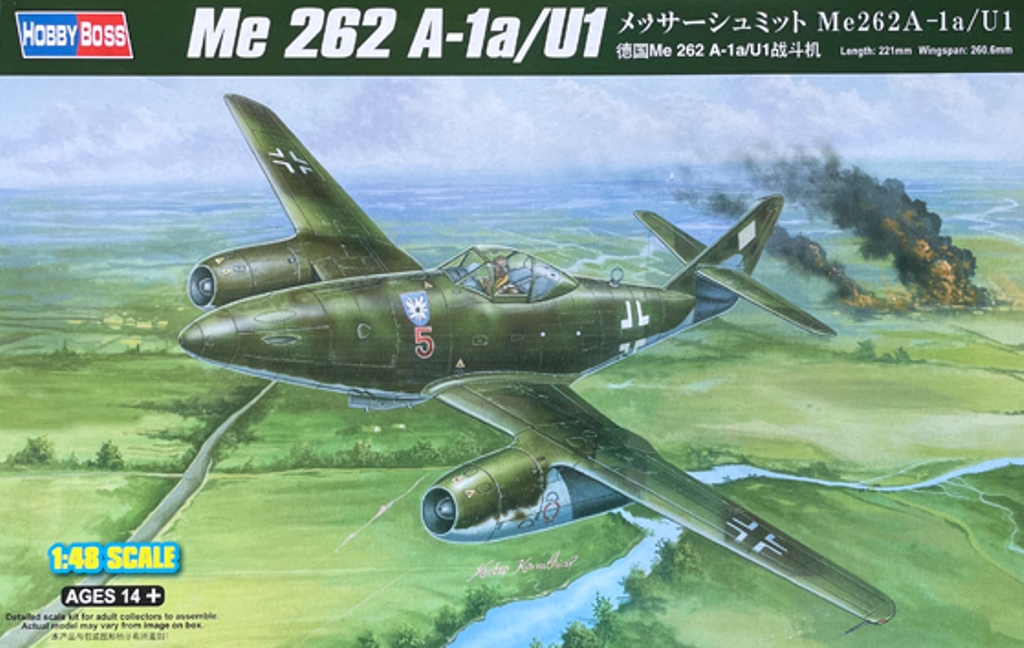 HobbyBoss : Me 262 A-1a/U1 : 1/48 Scale Model : In Box Review