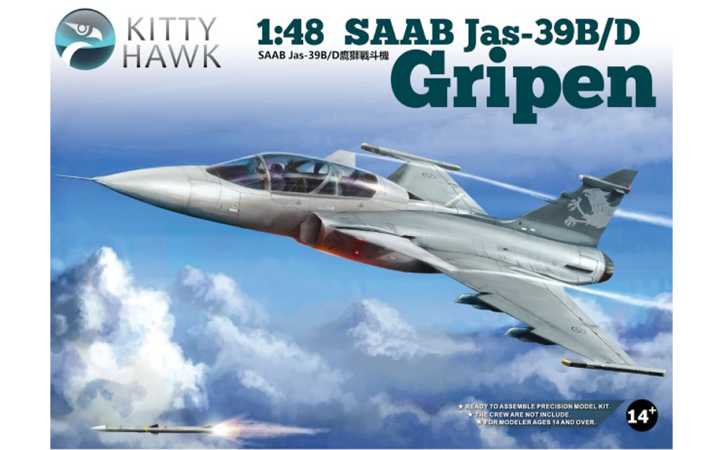 Kitty Hawk : SAAB Jas-39B/D Gripen : 1/48 Scale Model : In Box Review