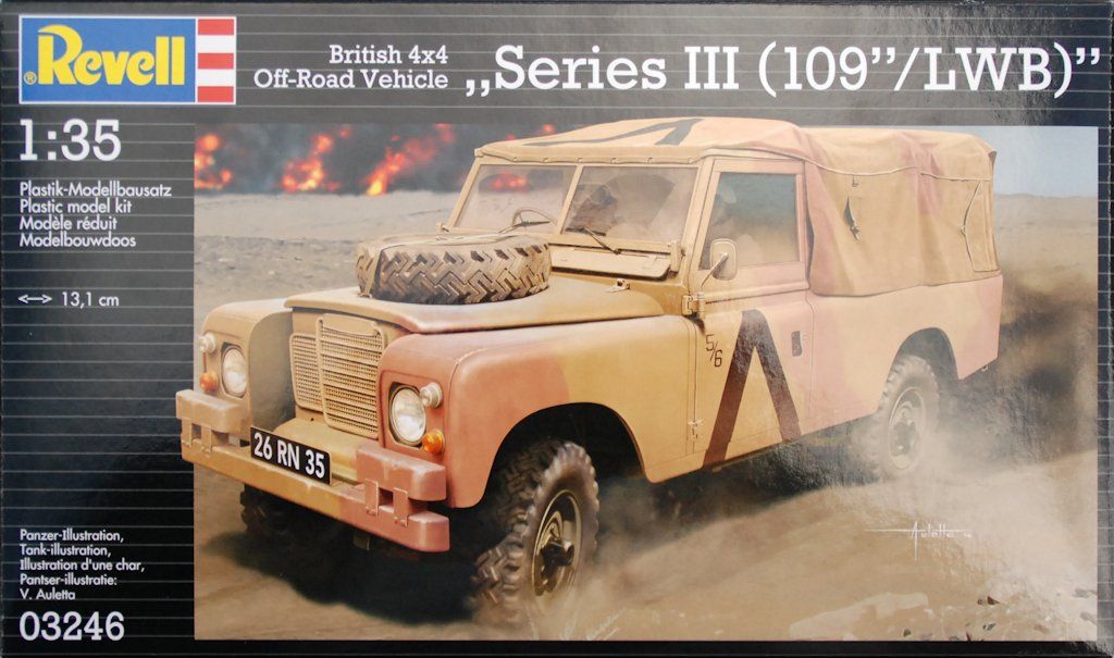 Revell : Series III British Army Land Rover 109"/LWB : 1/35 Scale Model : In Box Review