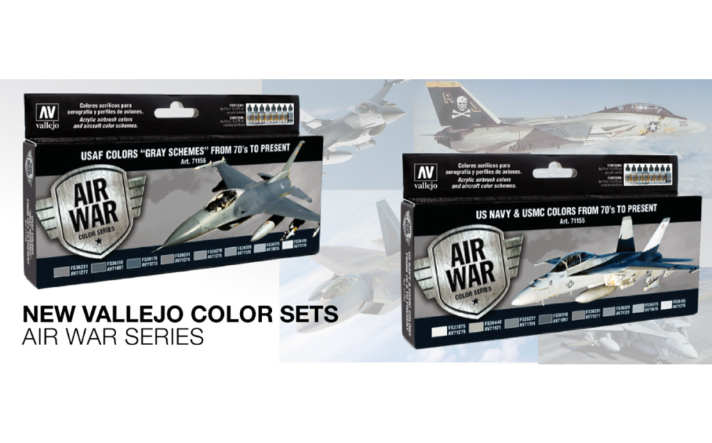 Vallejo : Air War USAF Colours "Grey Schemes" from 70's to Present : Paint Set : Product Review
