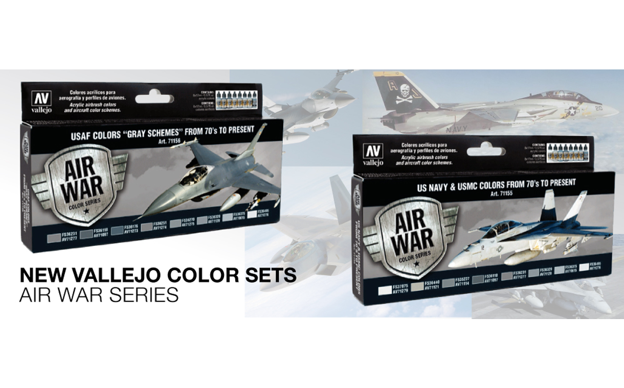 Vallejo : Air War USAF Colours “Grey Schemes” from 70's to Present… –  Genessis Models