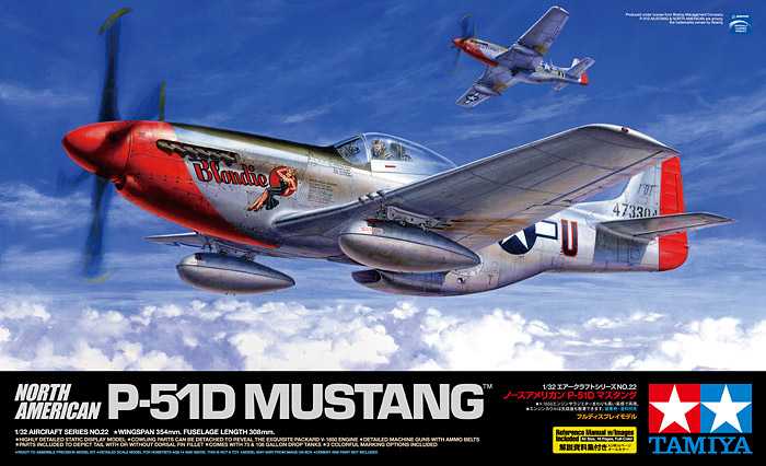 Tamiya : North American P-51D Mustang 1/32 Scale : In Box Review
