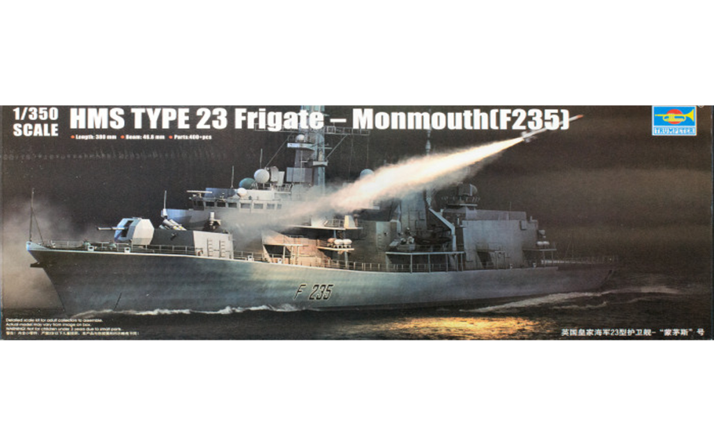 Trumpter : HMS Type 23 Frigate : 1/350 Scale Model : In Box Review