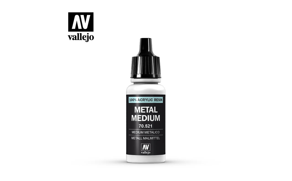 Vallejo : Acrylic Paint Range : 70.521 Metal Medium : Product Review