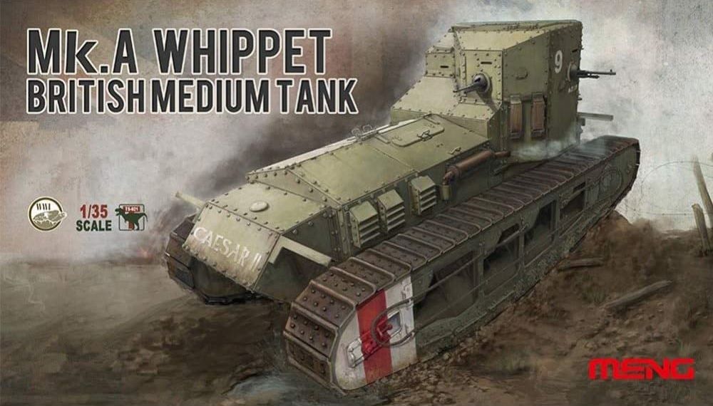 Meng Models : British Medium Tank MK.A Whippet : 1/35 Scale Model : In Box Review