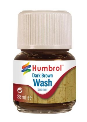 Humbrol Enamel Wash Dark Brown 28ml