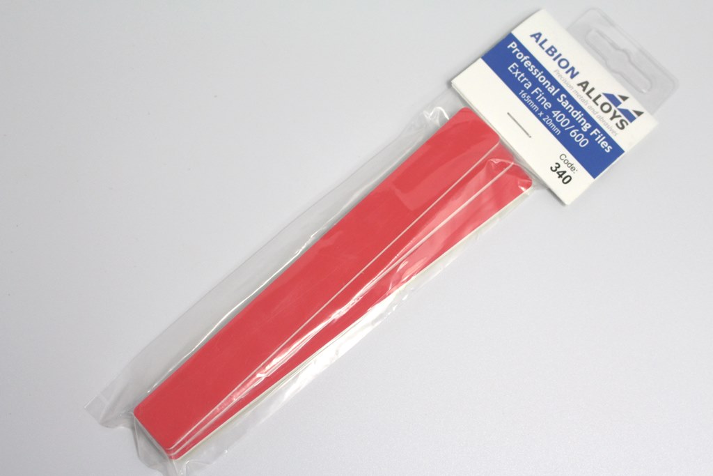 Albion Alloys Sanding Files 20mm Extra Fine Genessis Models