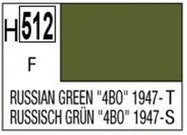 Mr Hobby : H-512 Russian Green "4BO" 1947 Russain Tanks : Aqueous Hobby Color : Acrylic