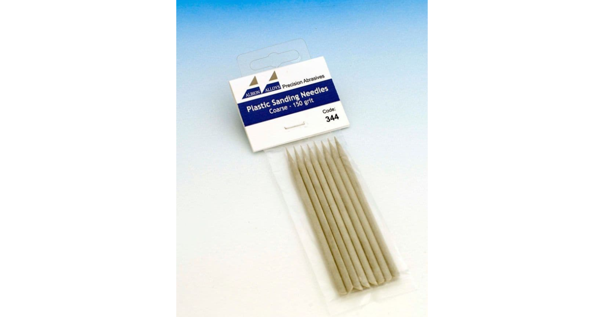 Albion Alloys 8 x Plastic Sanding Needles Coarse Genessis Models
