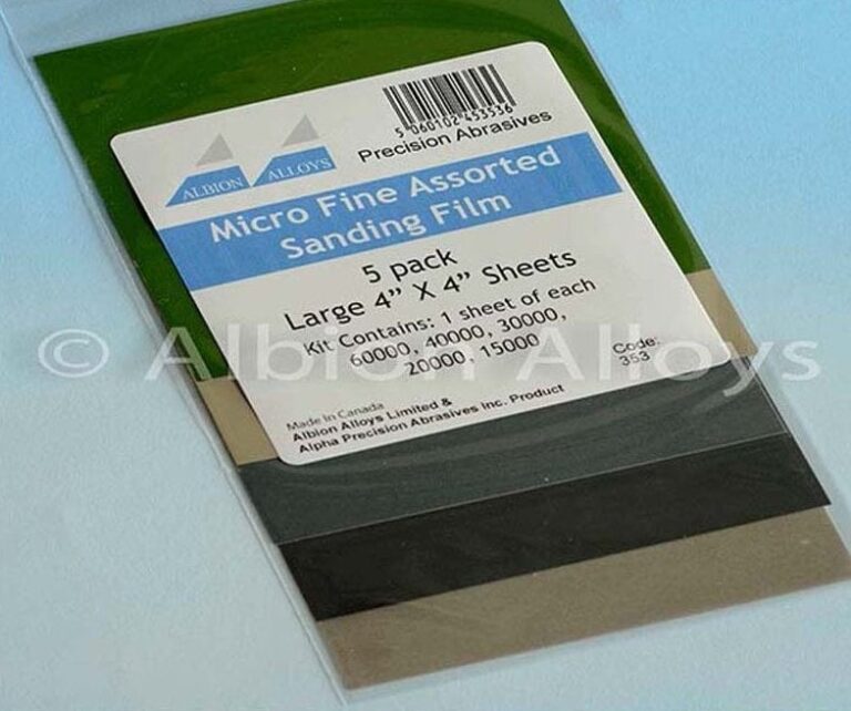 Albion Alloys Micro Fine Sanding Kit Assorted Pack Genessis Models