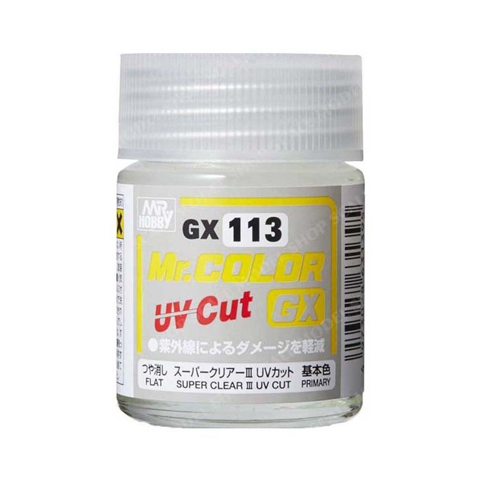 18ml GX Super Clear III UV Cut Flat Mr Color GX113
