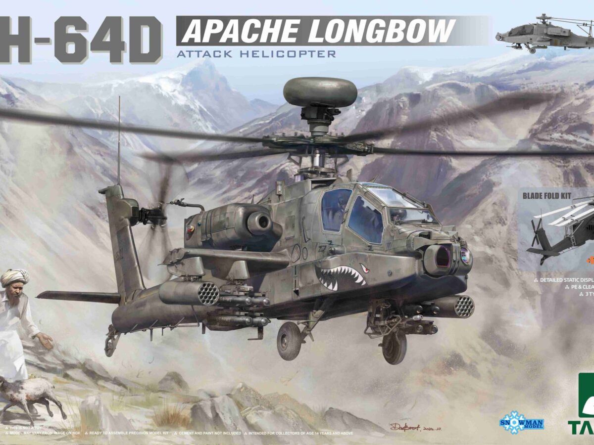 Boeing AH-64D Apache Longbow Attack Helicopter : Takom : 1/35 Boeing AH-64D Apache Longbow Attack Helicopter : Takom : 1/35