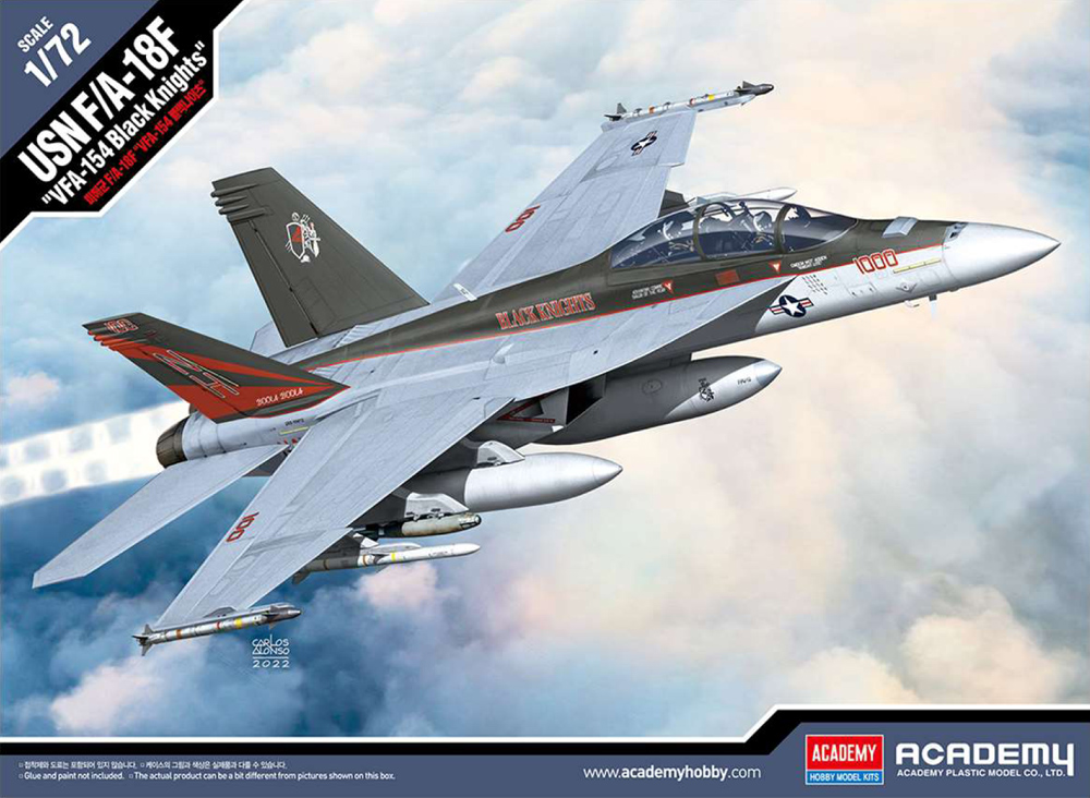 Academy 1/72 Boeing USN F/A-18F "VFA-154 Black Knights"