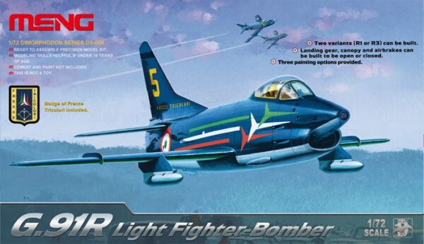 Meng Model 1/72 Fiat G.91R # 004 - Plastic Model Kit