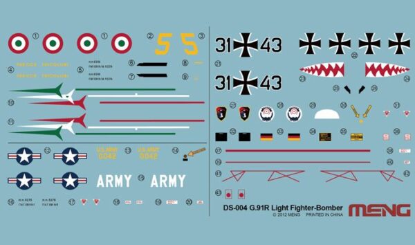 Meng Models : G.91R Light Fighter Bomber : 1/72 Scale - Image 6